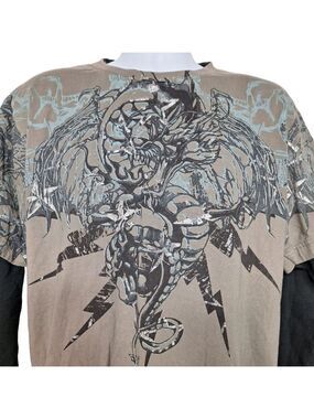 Counter Intelligence Thermal Shirt XL Dragon Y2K
